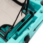 SCK Largo 300 Μονοθέσιο Pedal Kayak ready με αλουμινίου κάθισμα και τιμονιέρα | Τιρκουάζ- Μαύρο
