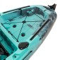 SCK Largo 300 Μονοθέσιο Pedal Kayak ready με αλουμινίου κάθισμα και τιμονιέρα | Τιρκουάζ- Μαύρο