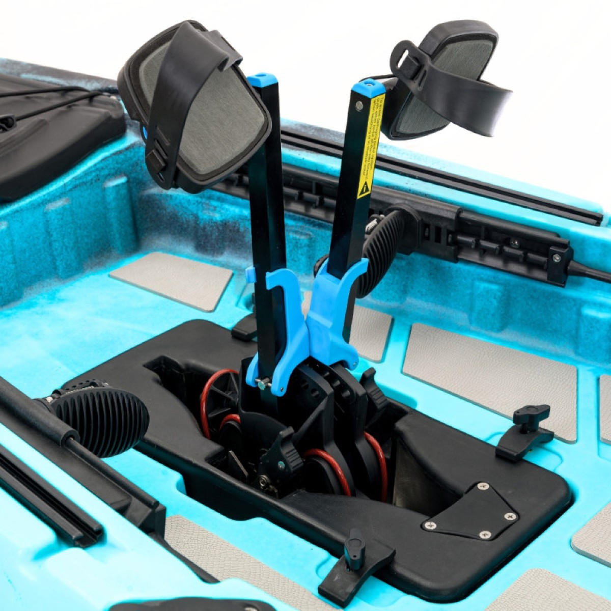 SCK Largo 300 Μονοθέσιο Pedal Kayak ready με αλουμινίου κάθισμα και τιμονιέρα | Τιρκουάζ- Μαύρο