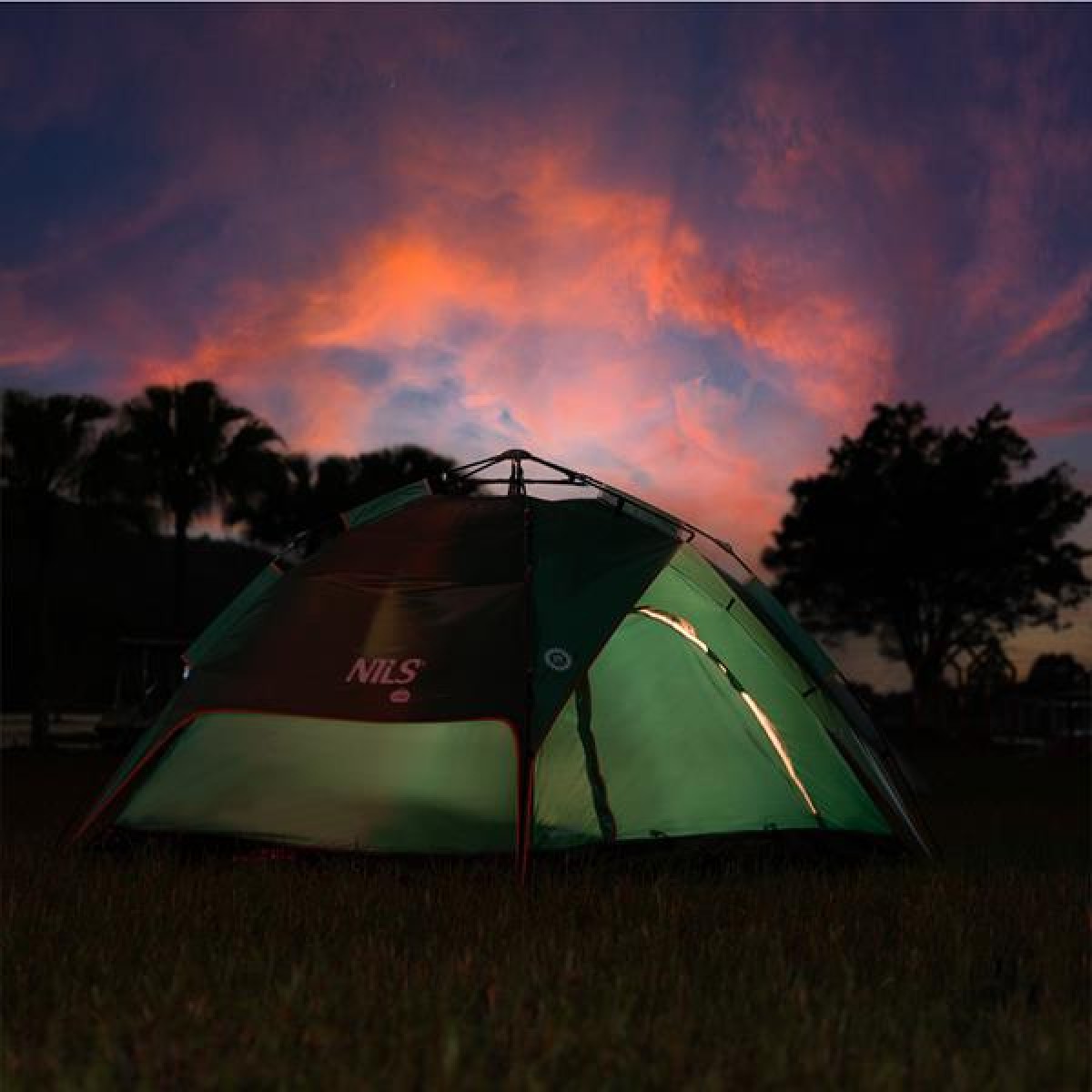 Σκηνή Camping 3 Ατόμων NC7819 Πράσινη TENT SHADOW Nils Camp 15-04-027