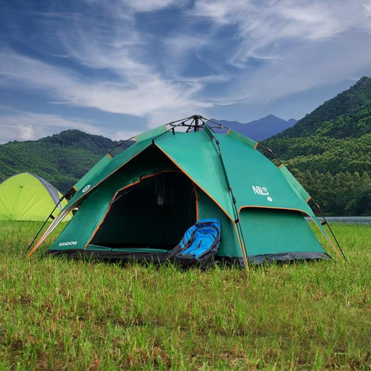 Σκηνή Camping 3 Ατόμων NC7819 Πράσινη TENT SHADOW Nils Camp 15-04-027