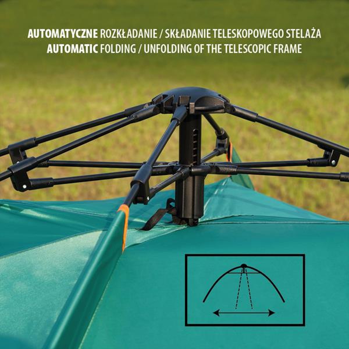Σκηνή Camping 3 Ατόμων NC7819 Πράσινη TENT SHADOW Nils Camp 15-04-027