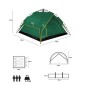 Σκηνή Camping 3 Ατόμων NC7819 Πράσινη TENT SHADOW Nils Camp 15-04-027