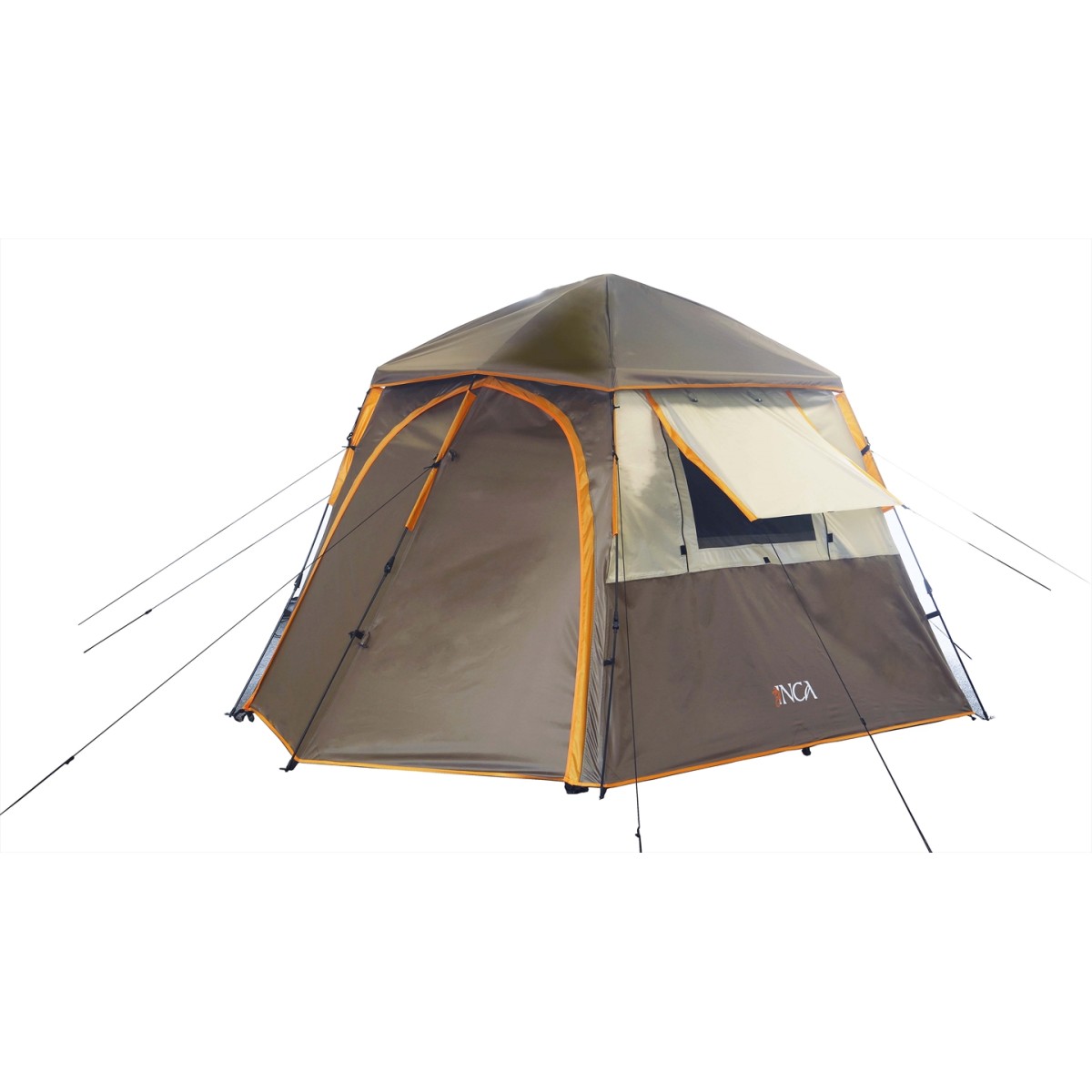 Σκηνή Camping 4 Ατόμων INCA Cabana Καφέ 0600-004-7