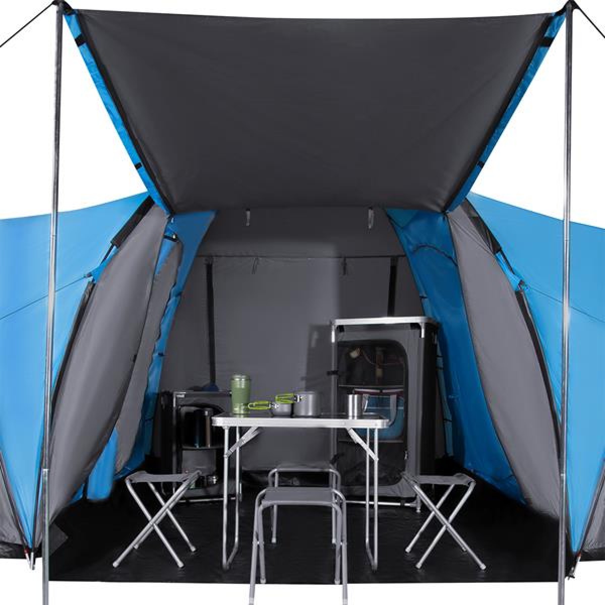 Σκηνή Camping NC6031 HIGHLAND NILS CAMP 6 Ατόμων Γκρι/Μπλε 15-04-038
