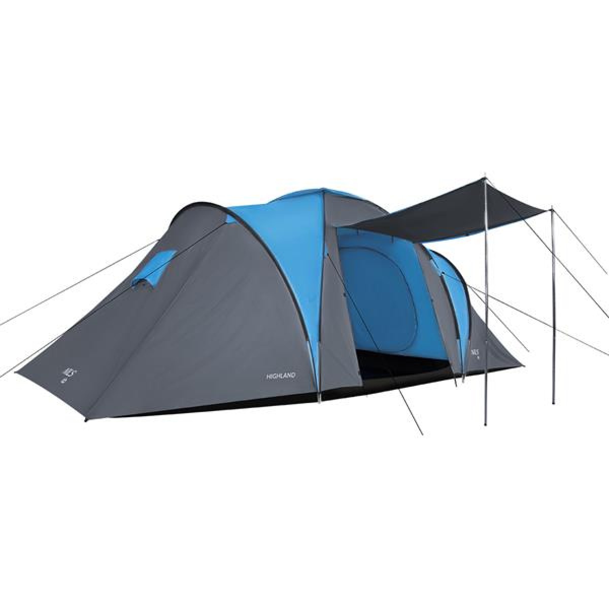 Σκηνή Camping NC6031 HIGHLAND NILS CAMP 6 Ατόμων Γκρι/Μπλε 15-04-038