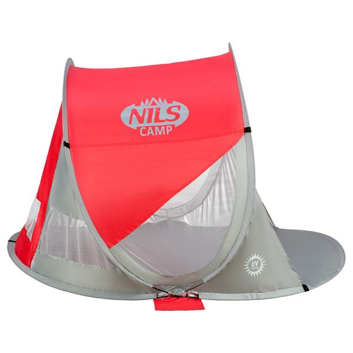 Σκηνή Παραλίας NC3142 Κόκκινη/Γκρι POP UP NILS CAMP 15-04-015