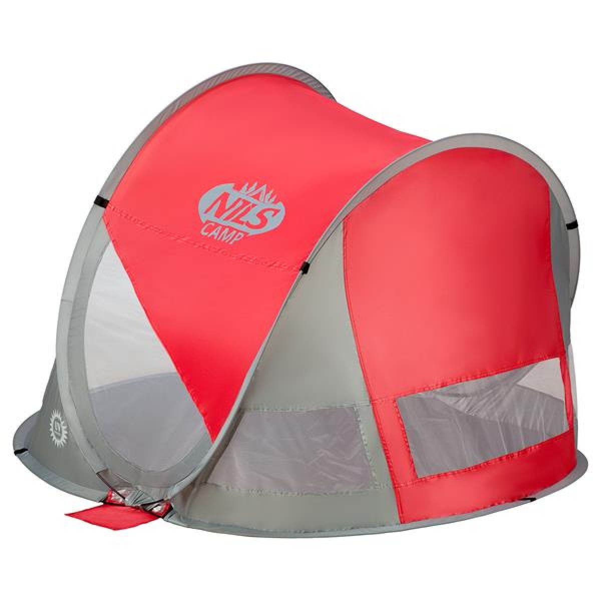 Σκηνή Παραλίας NC3142 Κόκκινη/Γκρι POP UP NILS CAMP 15-04-015