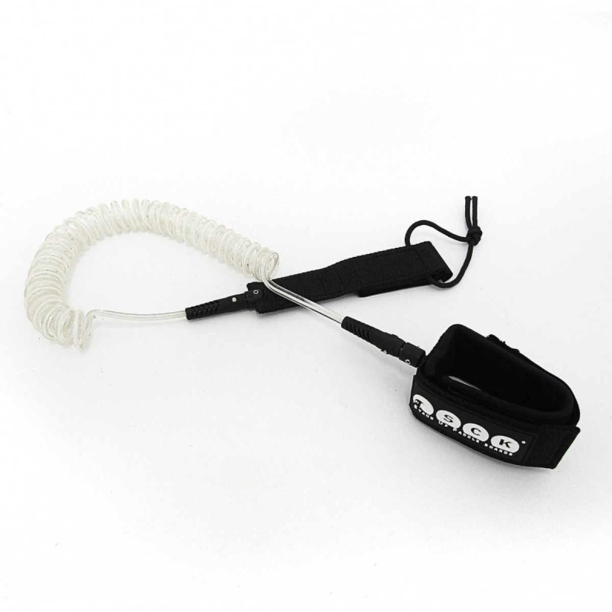 Leash σπιράλ 10ft - Διάφανο SUP SCK