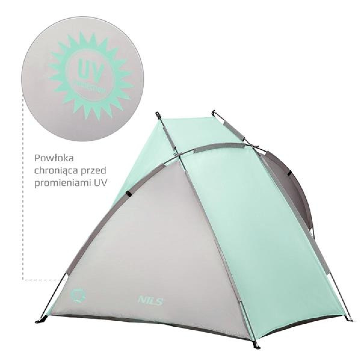 Τέντα Παραλίας NILS Camp NC3039 Mint 15-04-021