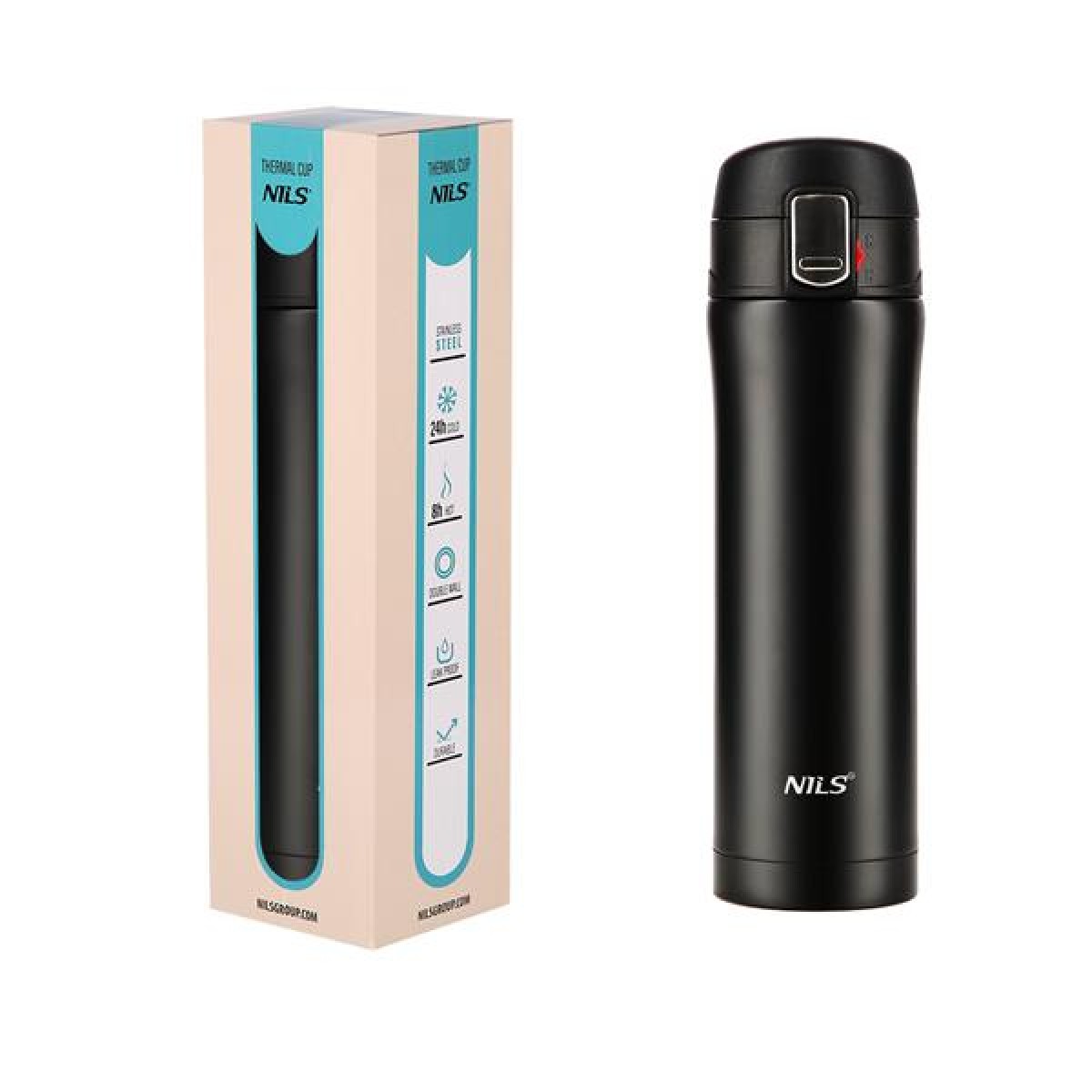 Θερμός NCB10 Black Thermal Cup NILS 430ml