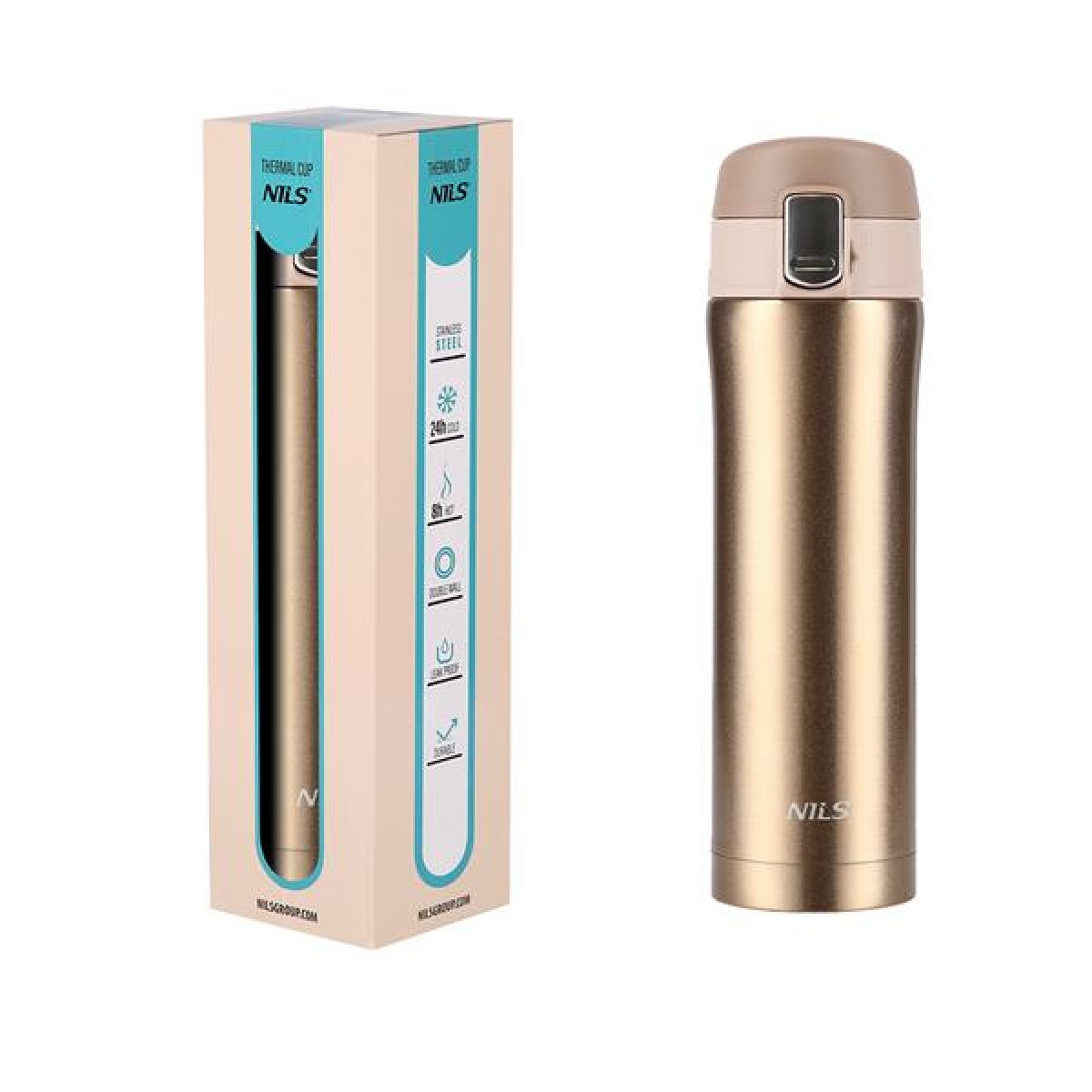 Θερμός NCB10 Gold Thermal Cup NILS 430ml