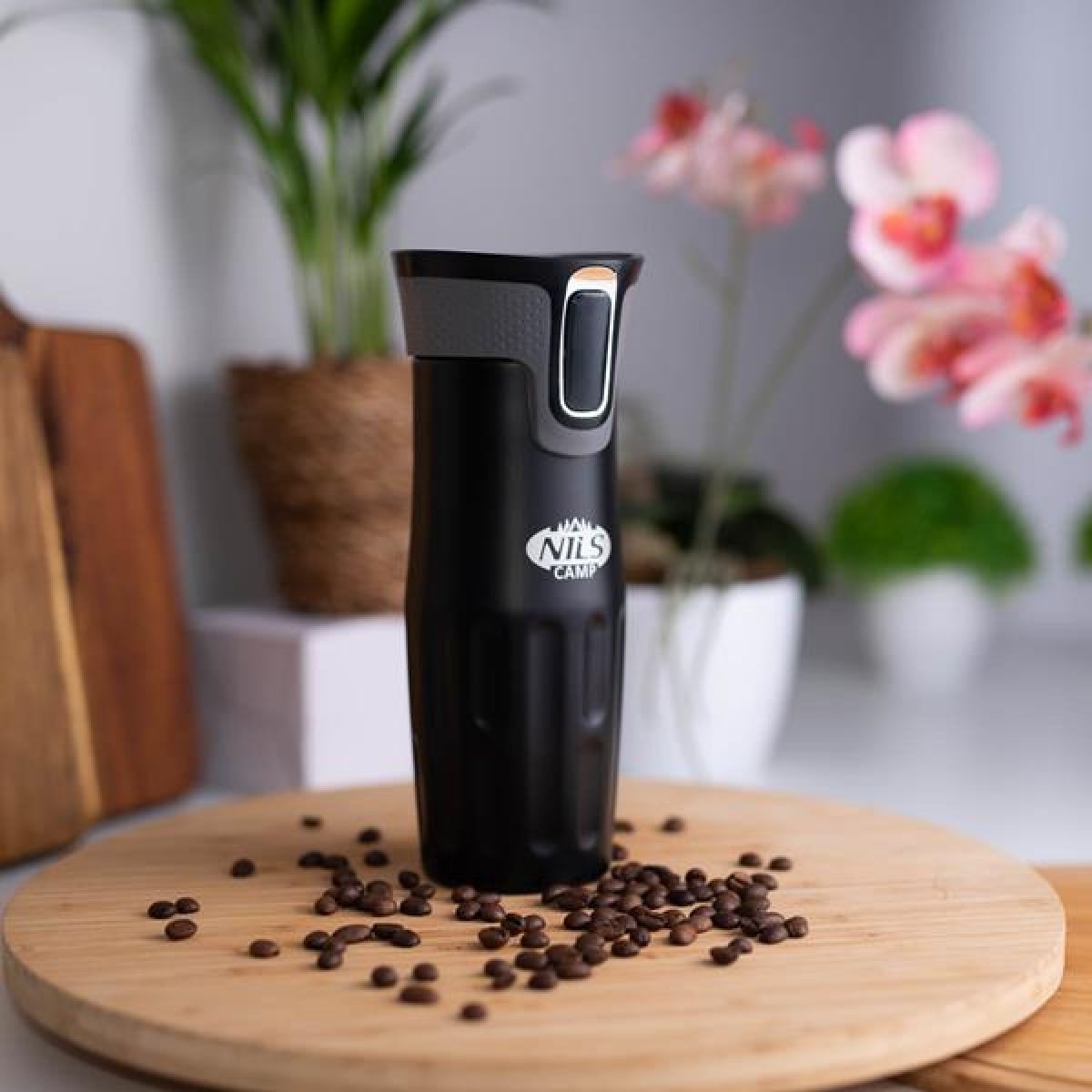 Θερμός NCC06 Black Thermal Cup Nils Camp 420ml