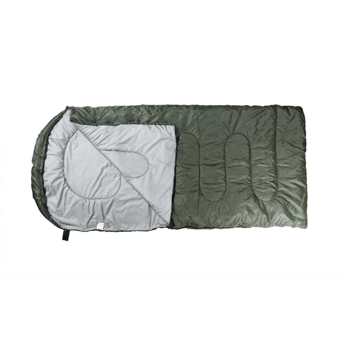 Υπνόσακος INCA Foldpack με μαξιλάρι Χακί 220χ95cm με ιμάντες συμπίεσης