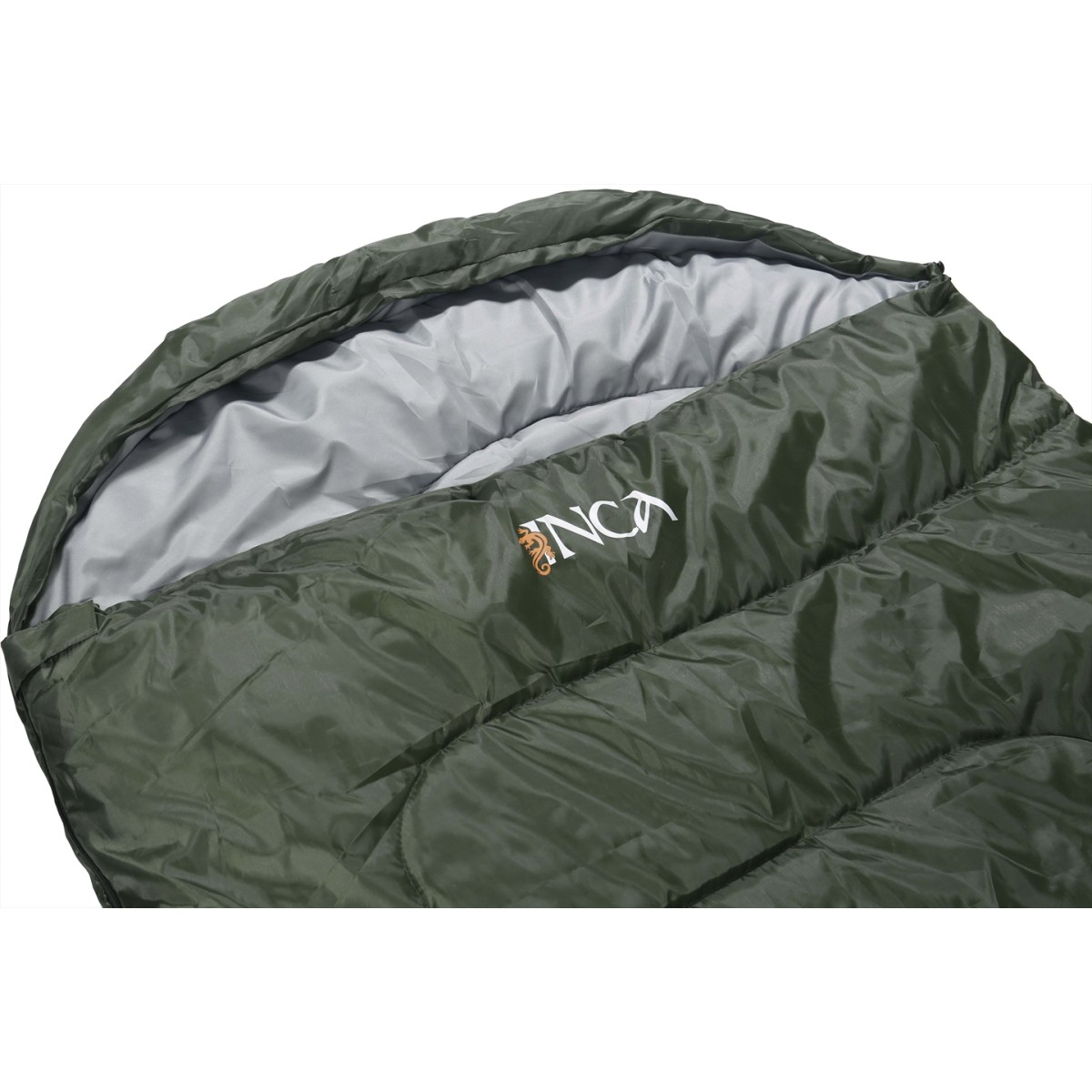 Υπνόσακος INCA Foldpack με μαξιλάρι Χακί 220χ95cm με ιμάντες συμπίεσης