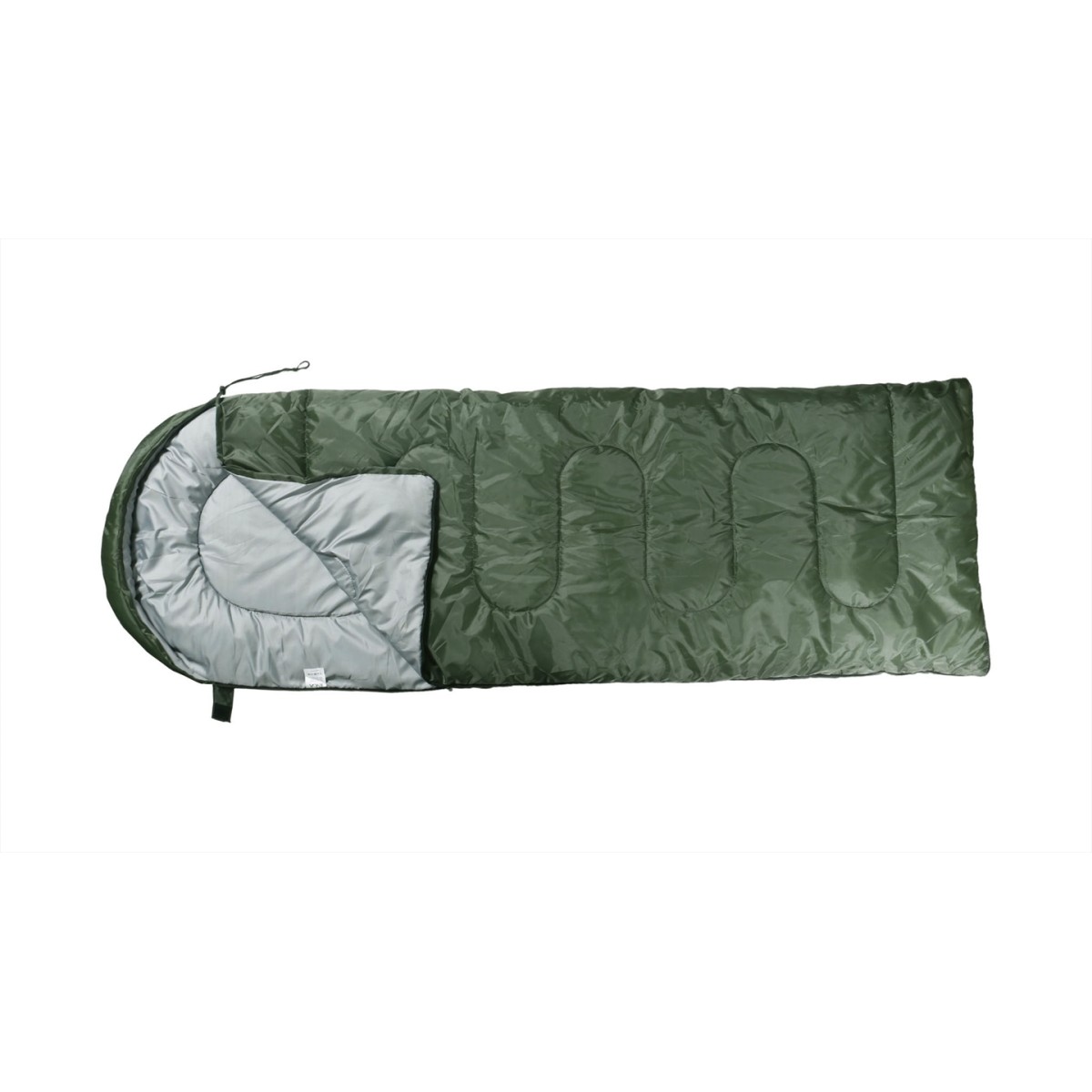 Υπνόσακος INCA Nanopack με μαξιλάρι Χακί 220χ75cm με ιμάντες συμπίεσης