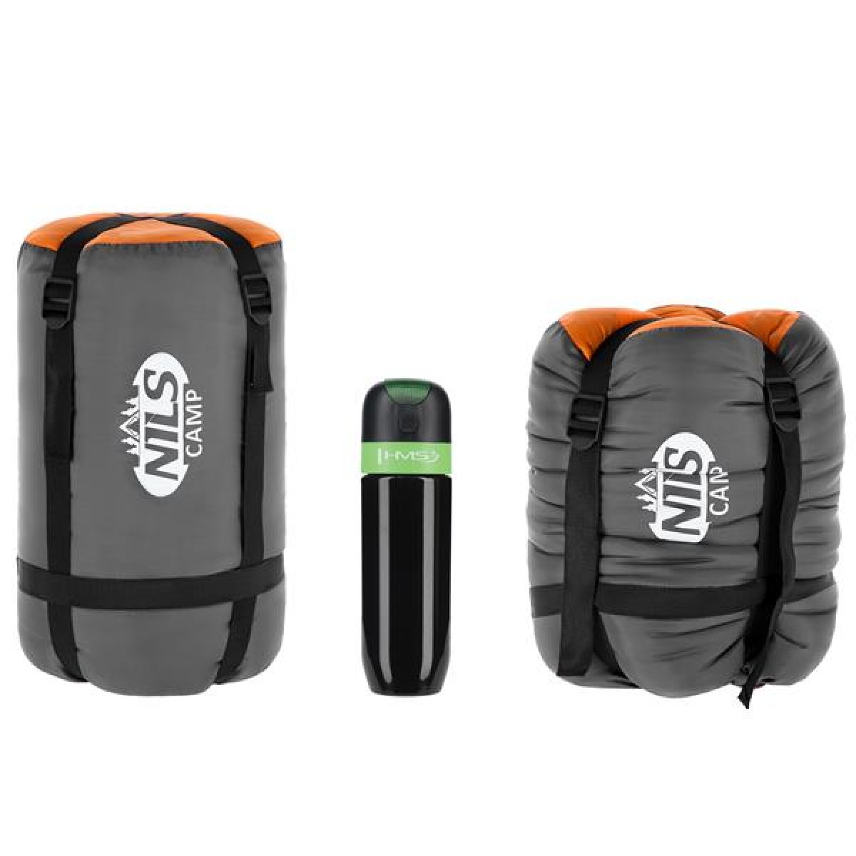 Υπνόσακος Nils Camp NC2008 BLACK-ORANGE SIZE L 15-04-106