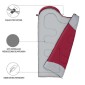 Υπνόσακος Nils Camp NC2008 MAROON-GREY SIZE L 15-04-110