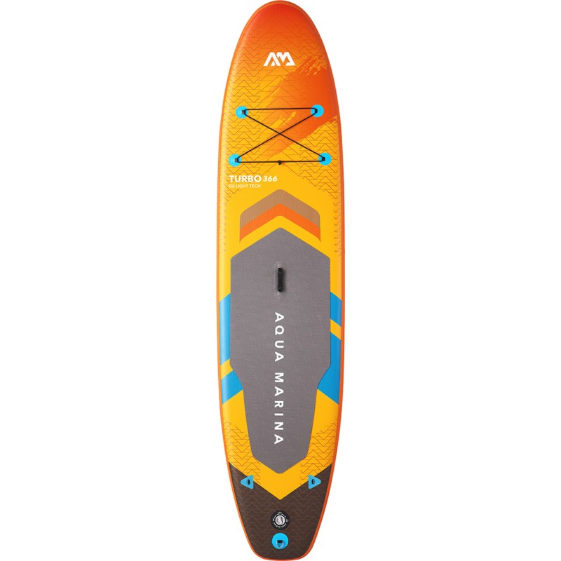 Φουσκωτή Σανίδα SUP / Kayak με Μήκος 3.66m Πορτοκαλί Amgo Turbo 366 with blue drive S Power Fin