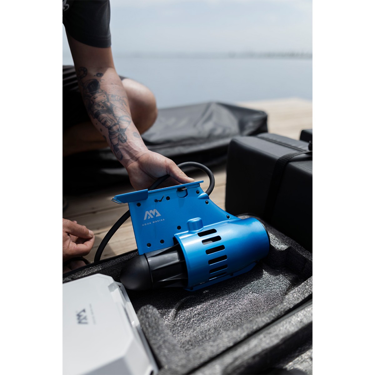 Φουσκωτή Σανίδα SUP / Kayak με Μήκος 3.66m Πορτοκαλί Amgo Turbo 366 with blue drive S Power Fin