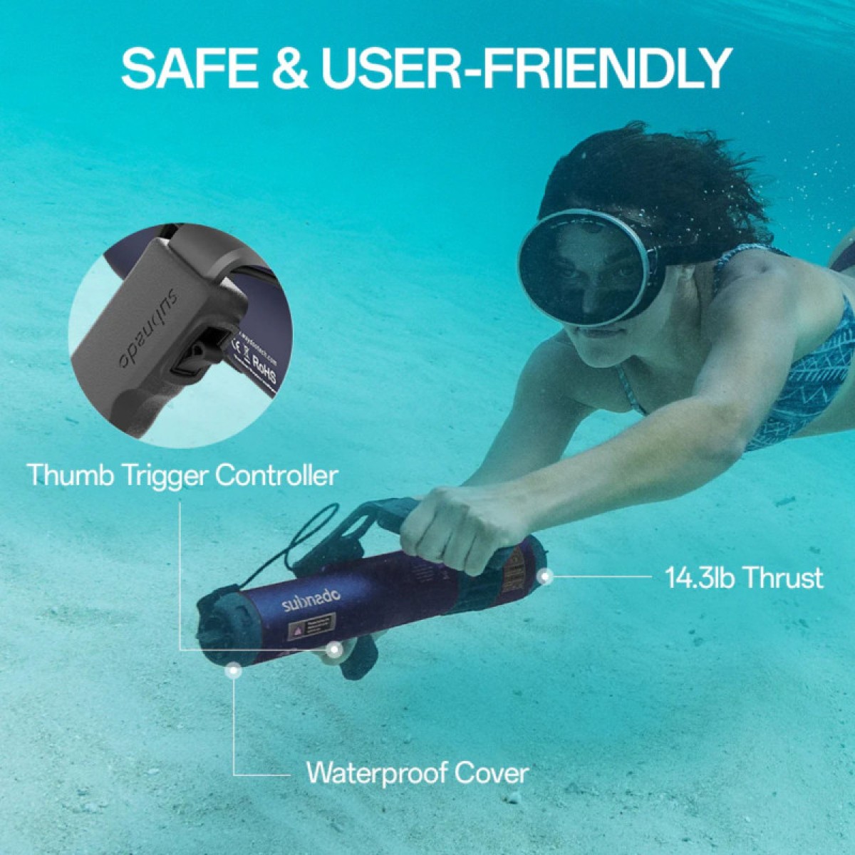 Ηλεκτρικό SeaScooter SUBNADO LITE - Waydoo