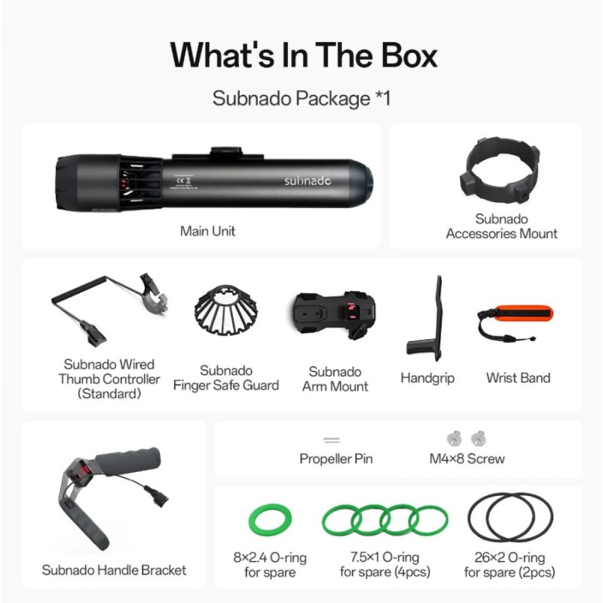 Ηλεκτρικό SeaScooter SUBNADO Standard Package - Waydoo