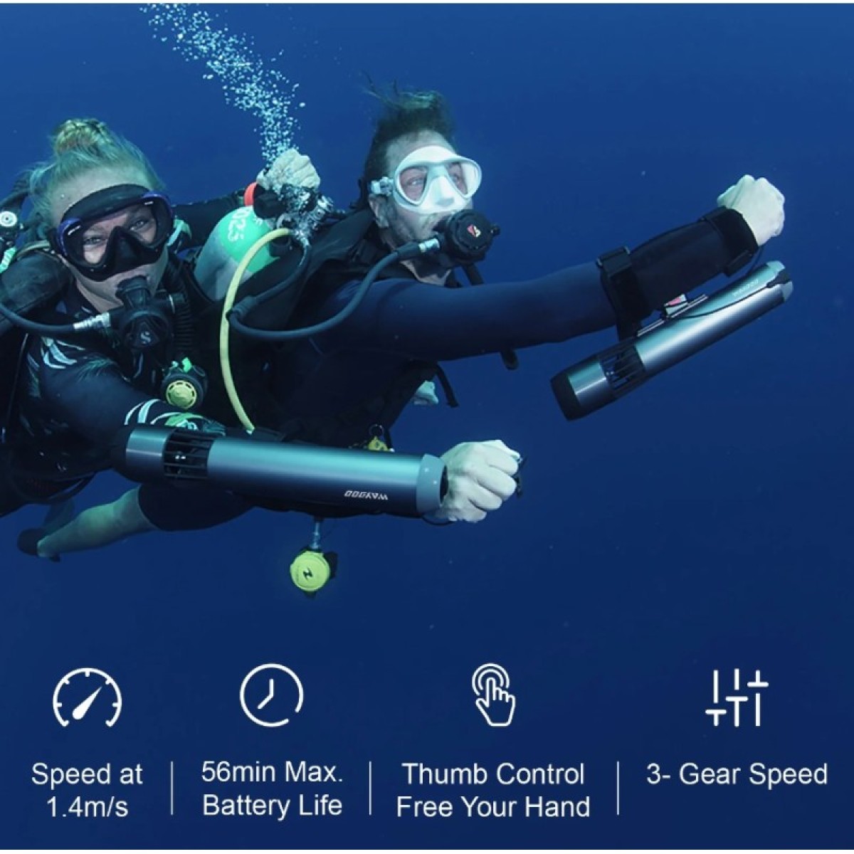 Ηλεκτρικό SeaScooter SUBNADO Standard Package - Waydoo