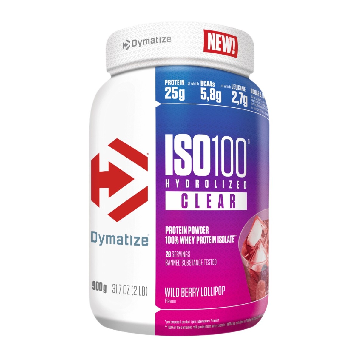 ISO 100 Hydrolyzed Clear 900gr (Dymatize)
