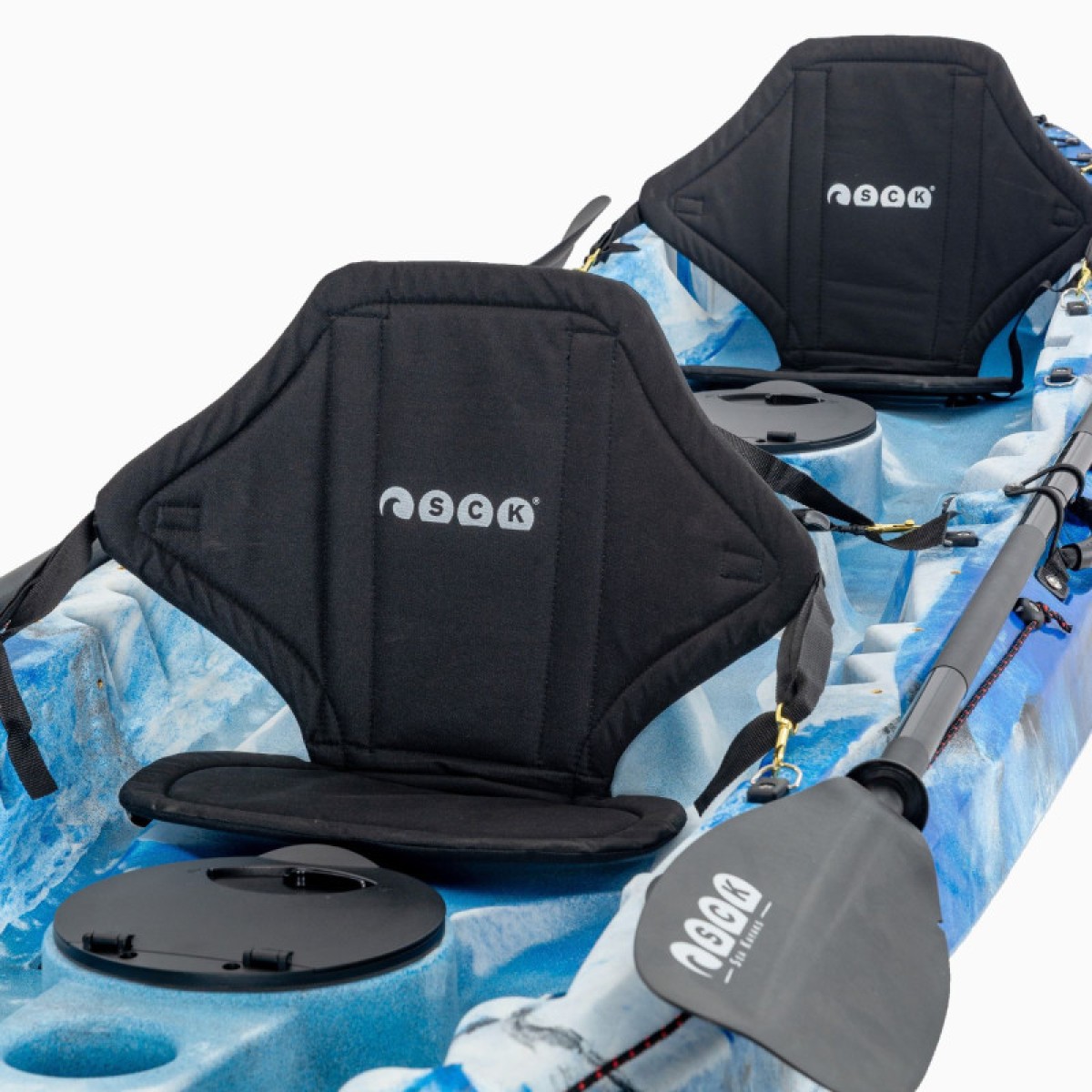 Nereus HD Θαλάσσιο καγιάκ 3 θέσεων - Μπλε/ Άσπρο Camo SCK