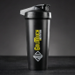 Premium protein Shaker cup - 700ml, Plastic, Black Gold Touch nutrition