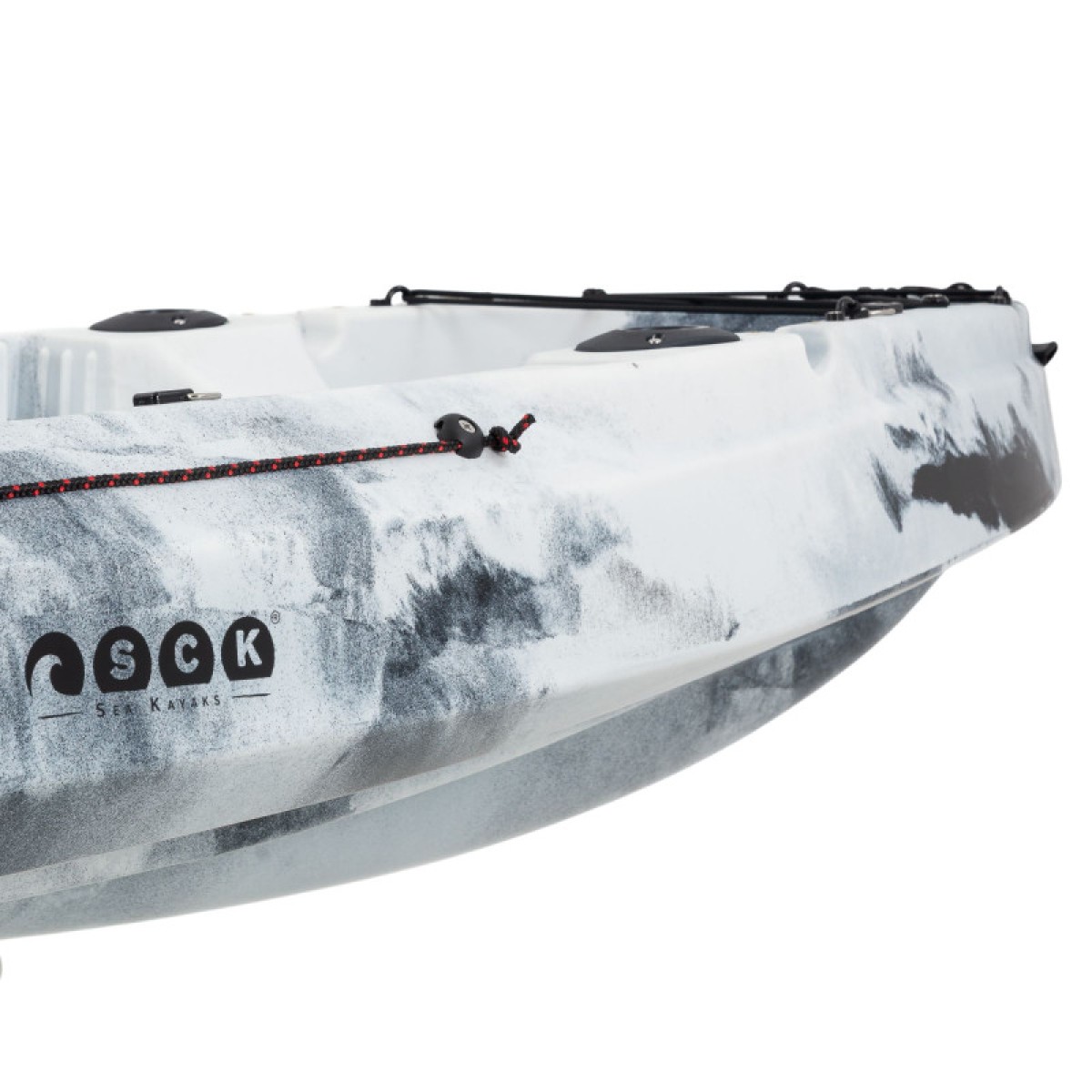 Θαλάσσιο καγιάκ SCK Nereus HD 3 θέσεων - Άσπρο/Μαύρο