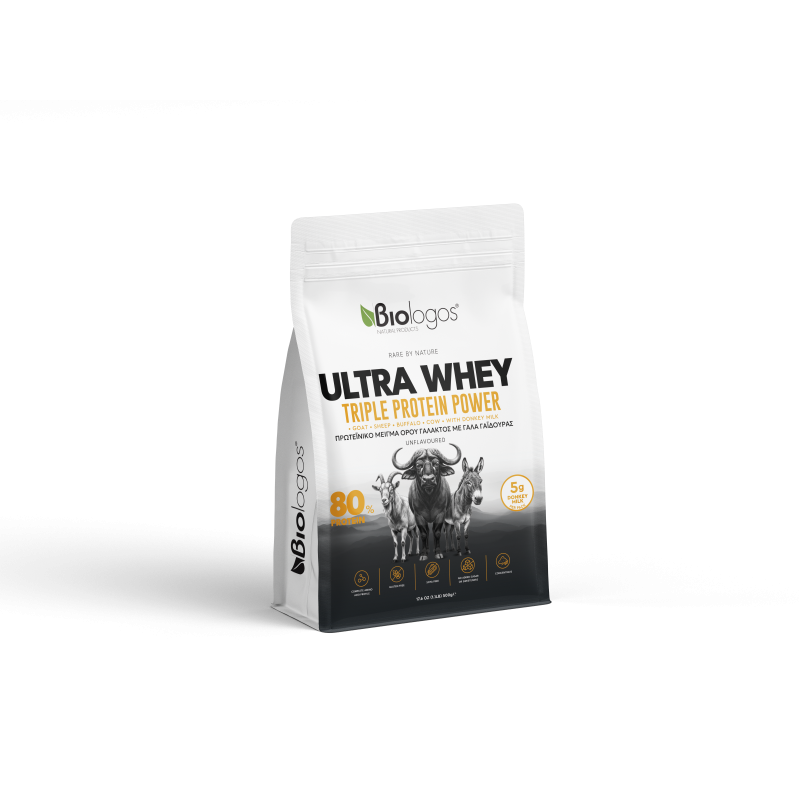 Ultra Whey Triple Protein Power 80% με γάλα γαϊδούρας 500g