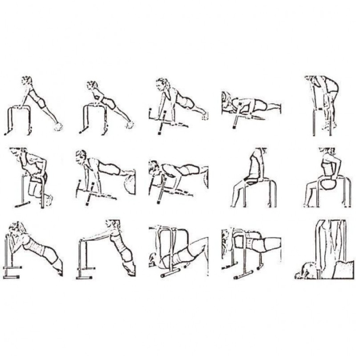 Παράλληλες Μπάρες Parallettes equalizer Megatron TZ-3035