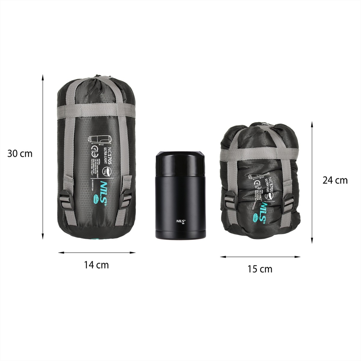 Υπνόσακος Nils Camp NC1705 ULTRA LIGHT Μαύρο 710G