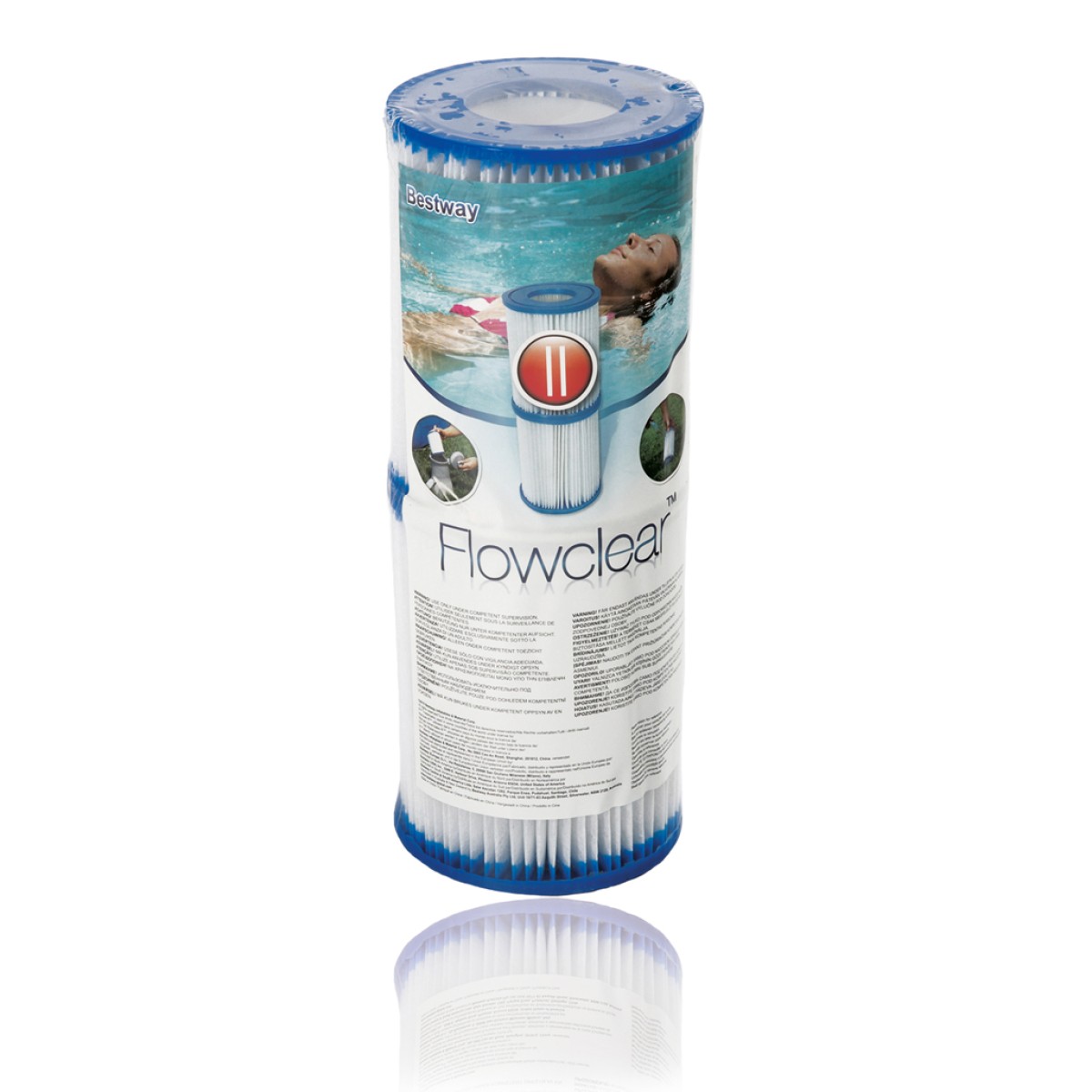 Ανταλλακτικό Φίλτρο Πισίνας Flowclear Cartridge II Φ10,6Χ13.6cm Bestway