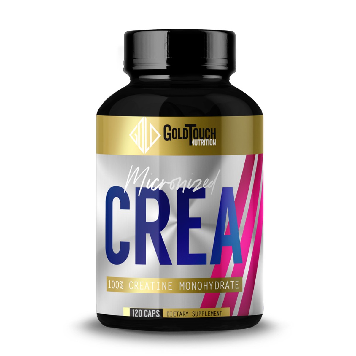 Creatine Monohydrate Micronized Crea 120caps (GoldTouch Nutrition)