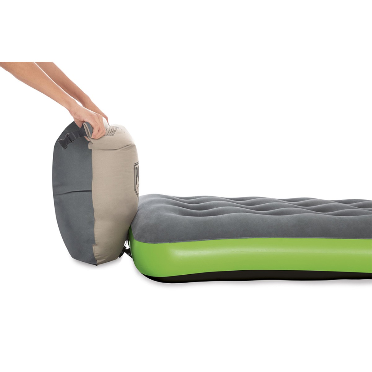 Φουσκωτό Στρώμα Ύπνου Μονό Pavillo Roll & Relax Airbed Twin 188x99x22εκ. Γκρι Bestway