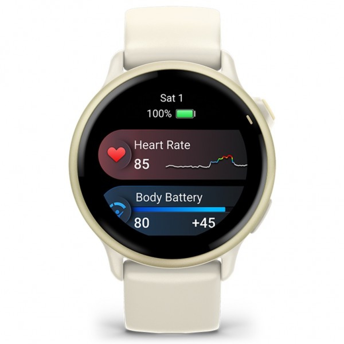 GARMIN Vivoactive 6 Lunar Gold with Bone GA-010-02985-01