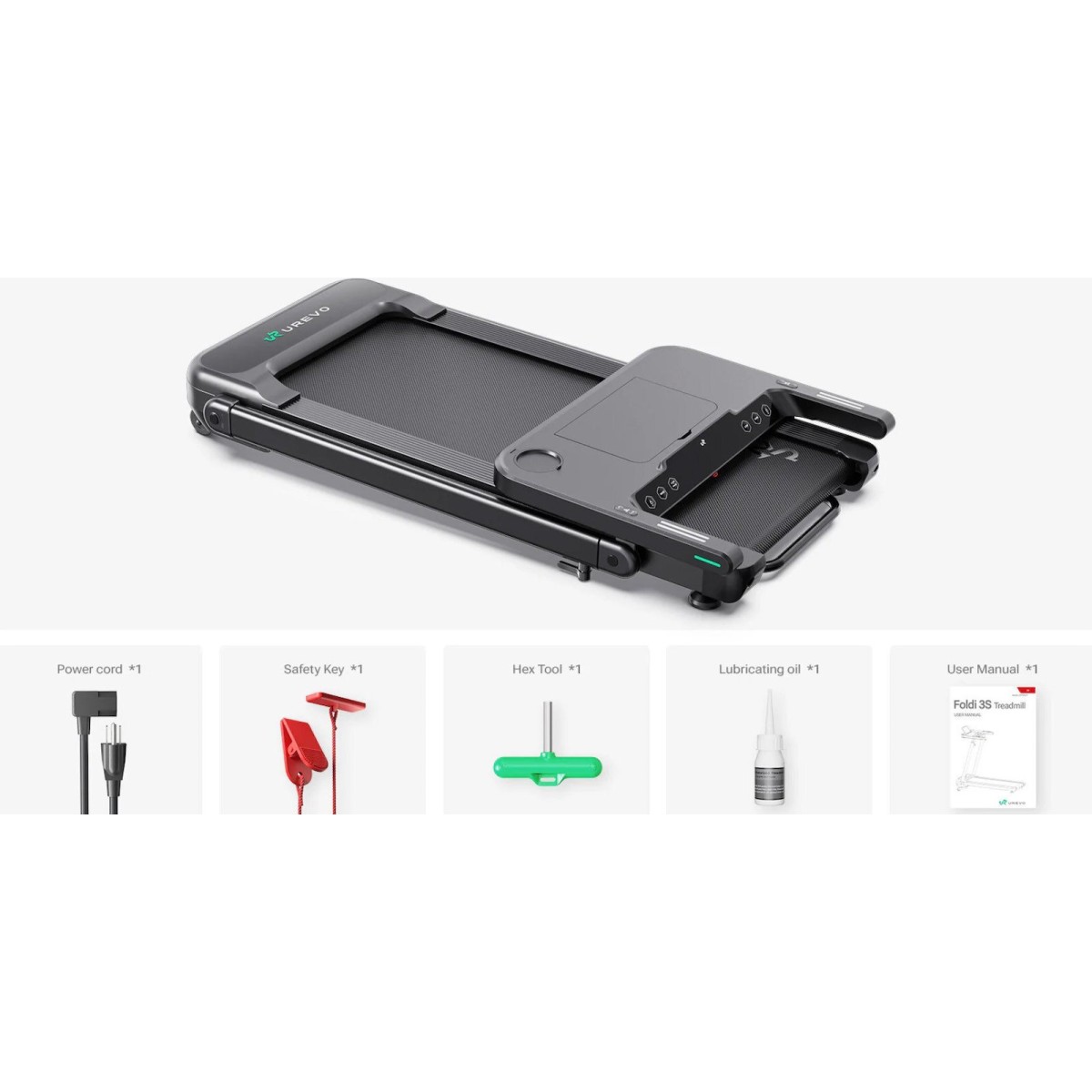 Ηλεκτρικός Αναδιπλούμενος Διάδρομος Γυμναστικής Xiaomi Urevo Foldi 3S URTM037