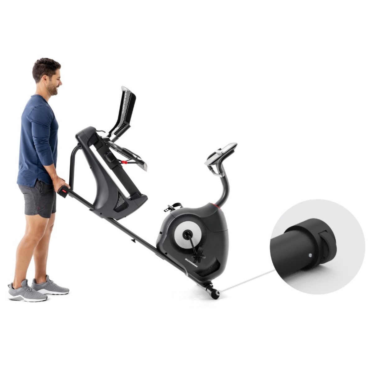 Καθιστό Ποδήλατο Γυμναστικής Μαγνητικό με Ροδάκια 510R Schwinn