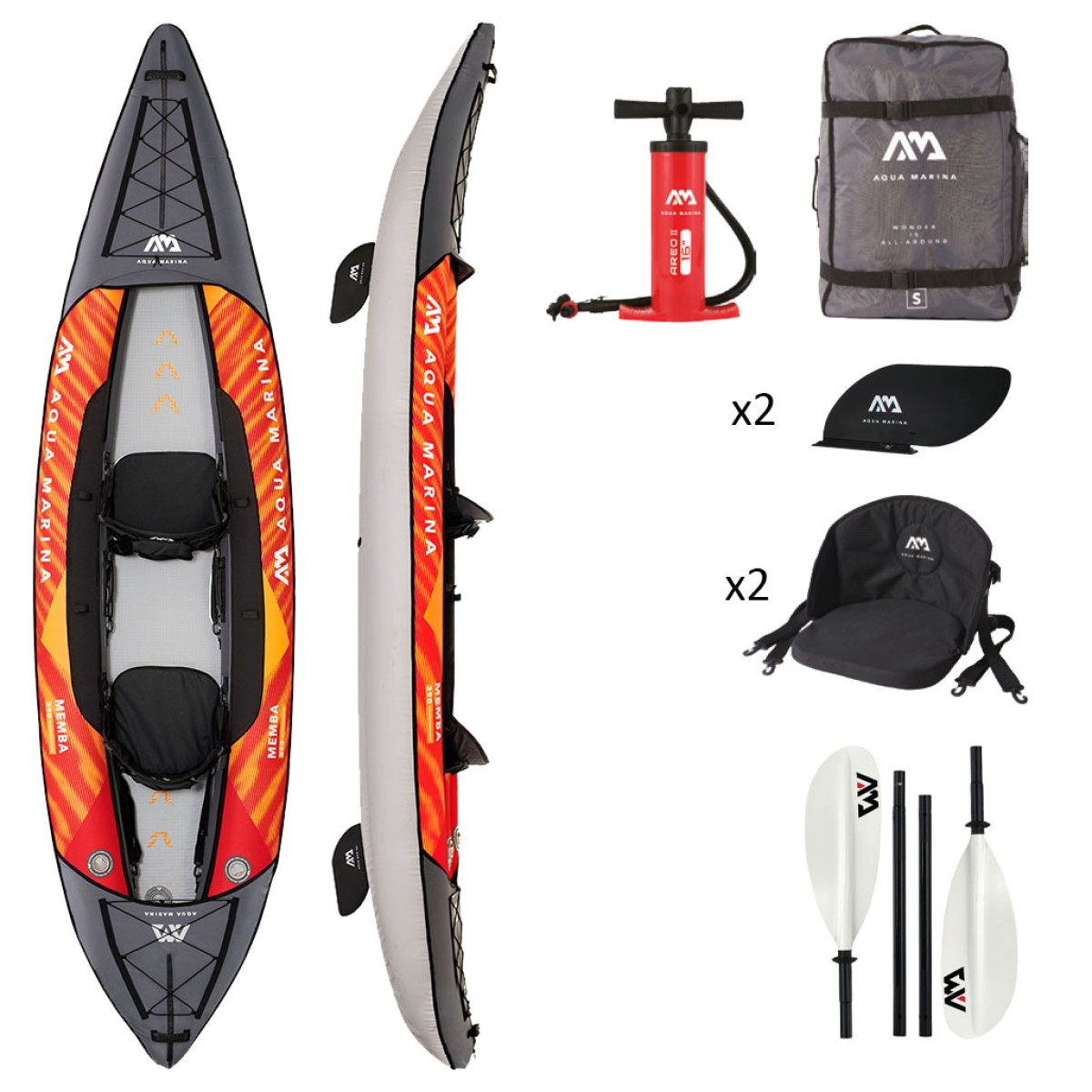AM KAYAK MEMBA  2AT.12'10'' 390X90CM