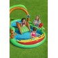 Παιδική Πισίνα Φουσκωτή 295x199x30εκ. Πράσινη Friendly Woods Play Center Bestway