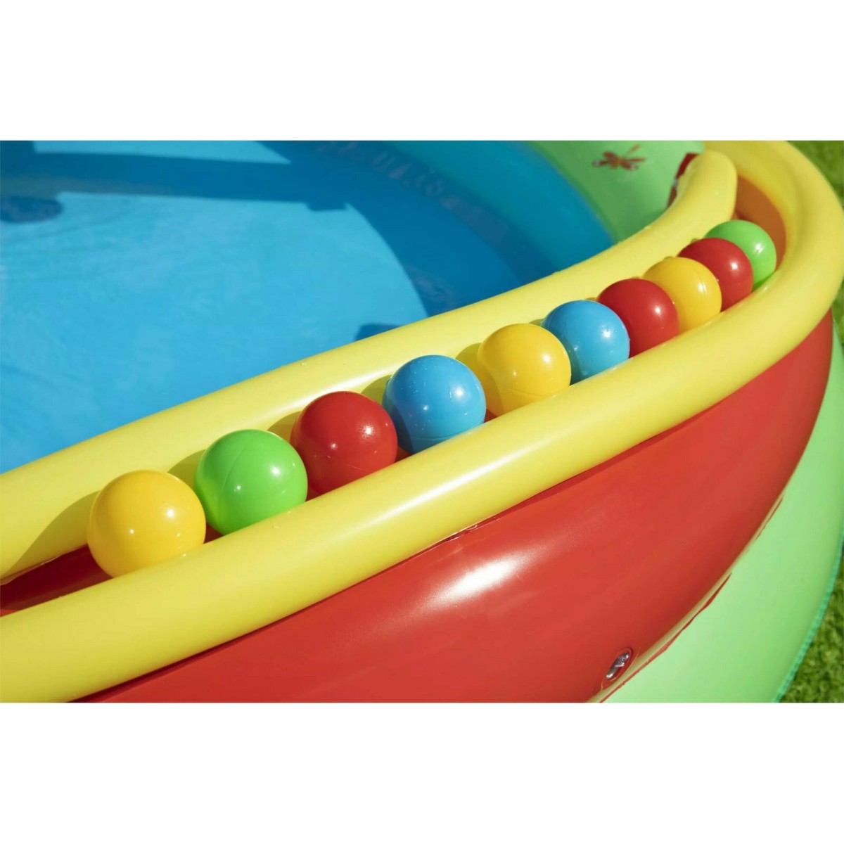Παιδική Πισίνα Φουσκωτή 295x199x30εκ. Πράσινη Friendly Woods Play Center Bestway