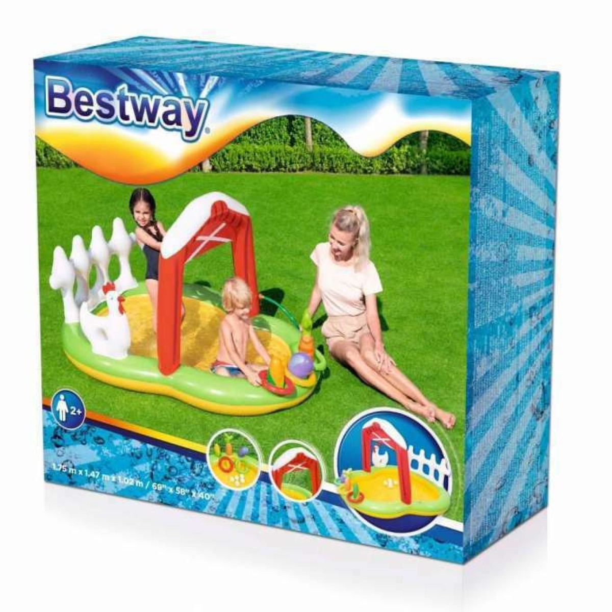 53065 LIL'FARMER PLAY CENTER  175X147X102CM