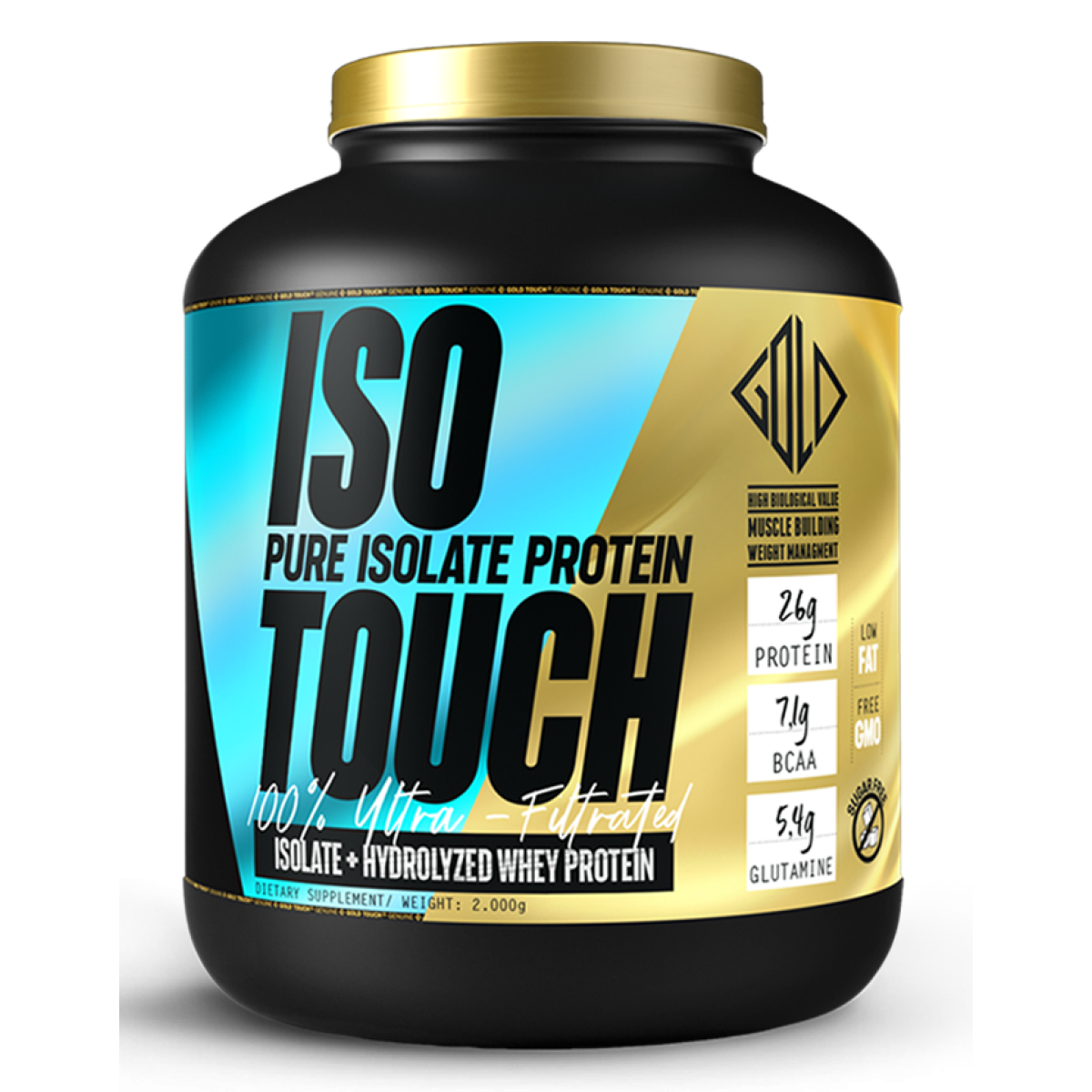 Premium Iso Touch 86% (2Kg) Καθαρή Πρωτεΐνη - GoldTouch Nutrition