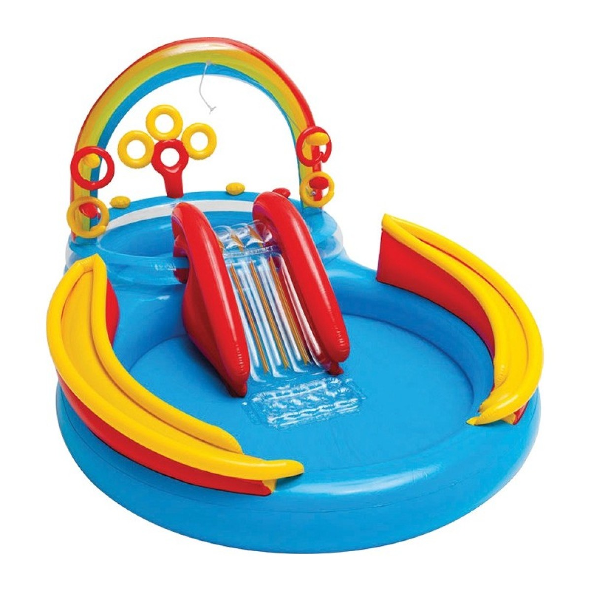Παιδική πισίνα Rainbow Ring Play Center Intex 57453