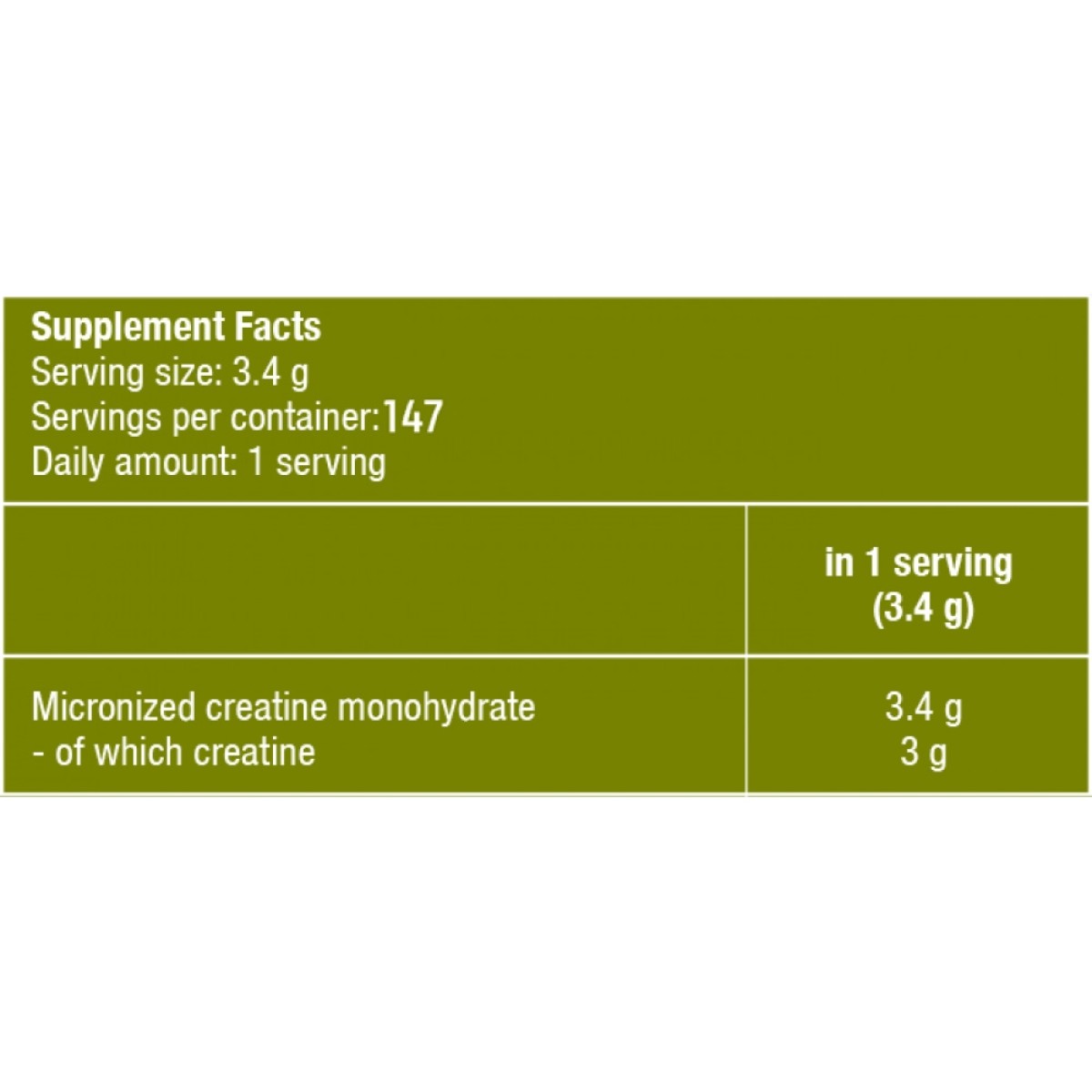100% CREATINE MONOHYDRATE 500g (Biotech Usa)