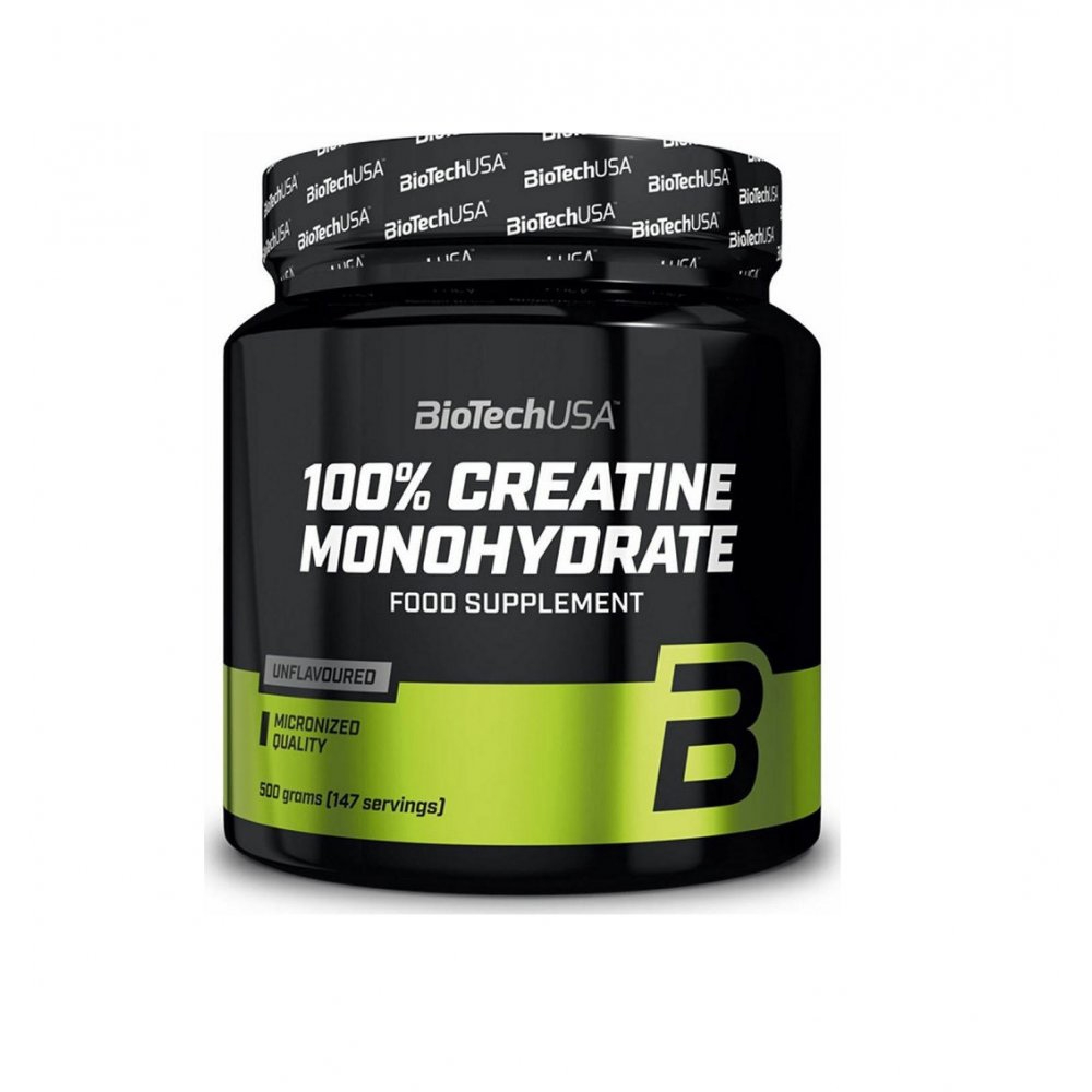 100% CREATINE MONOHYDRATE 500g (Biotech Usa)