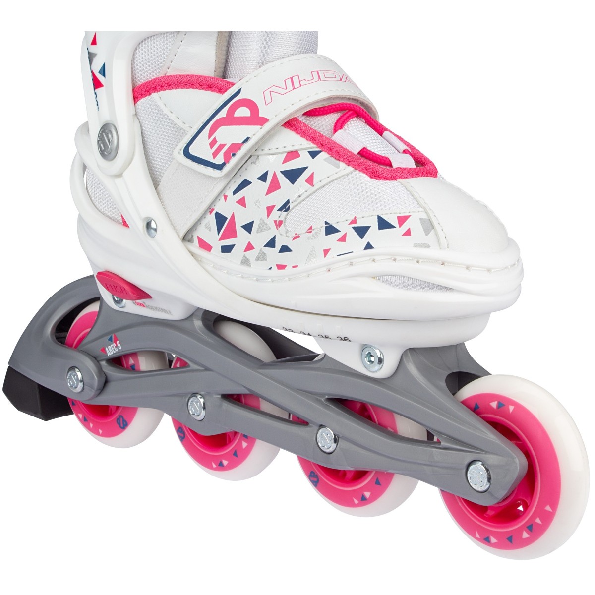 Inline Skates Ρυθμιζόμενα "White Wedge" Nijdam