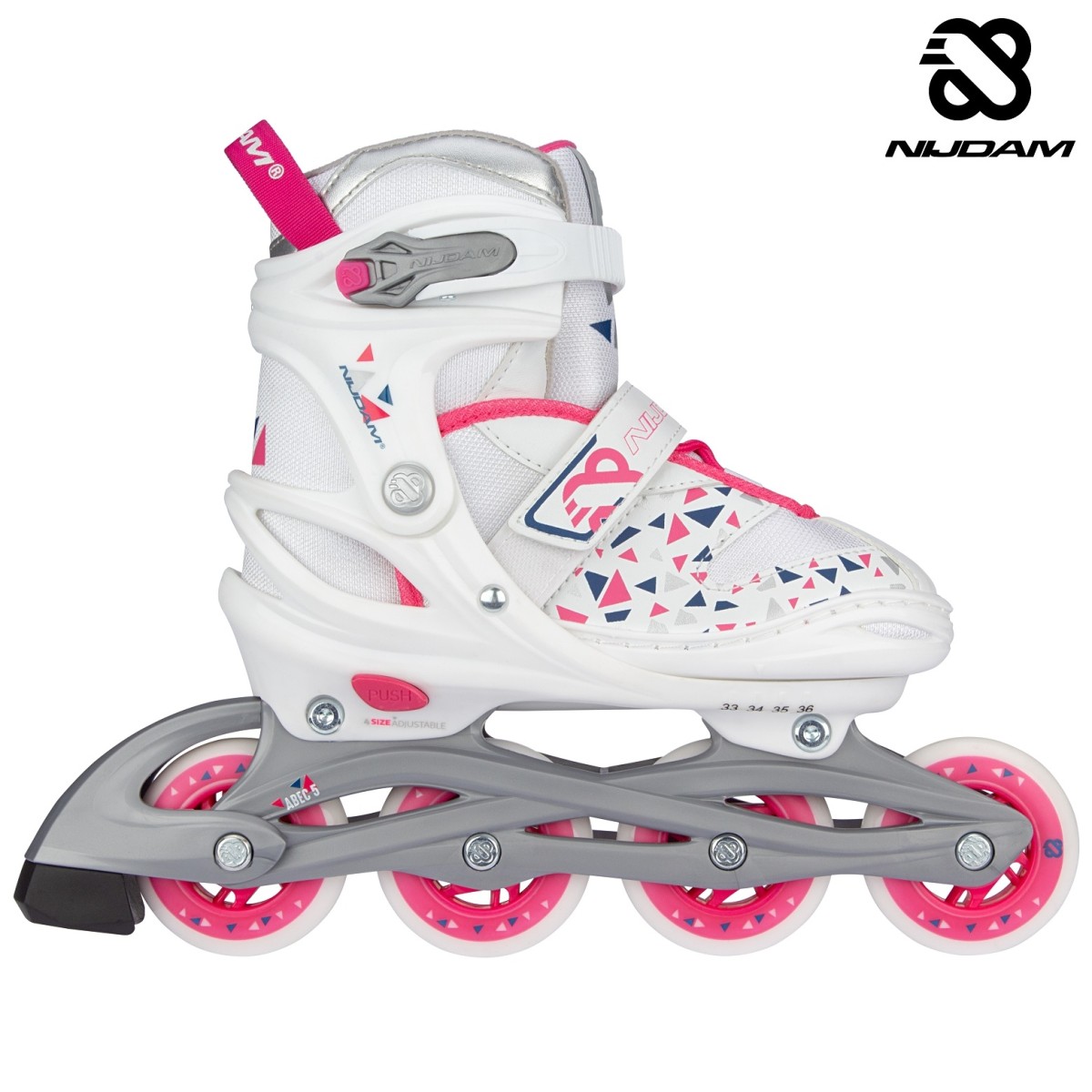 Inline Skates Ρυθμιζόμενα "White Wedge" Nijdam